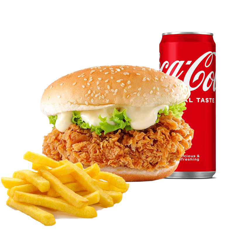 Kipfilet Burger menu
