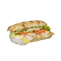 Gerookte kip clubsandwich