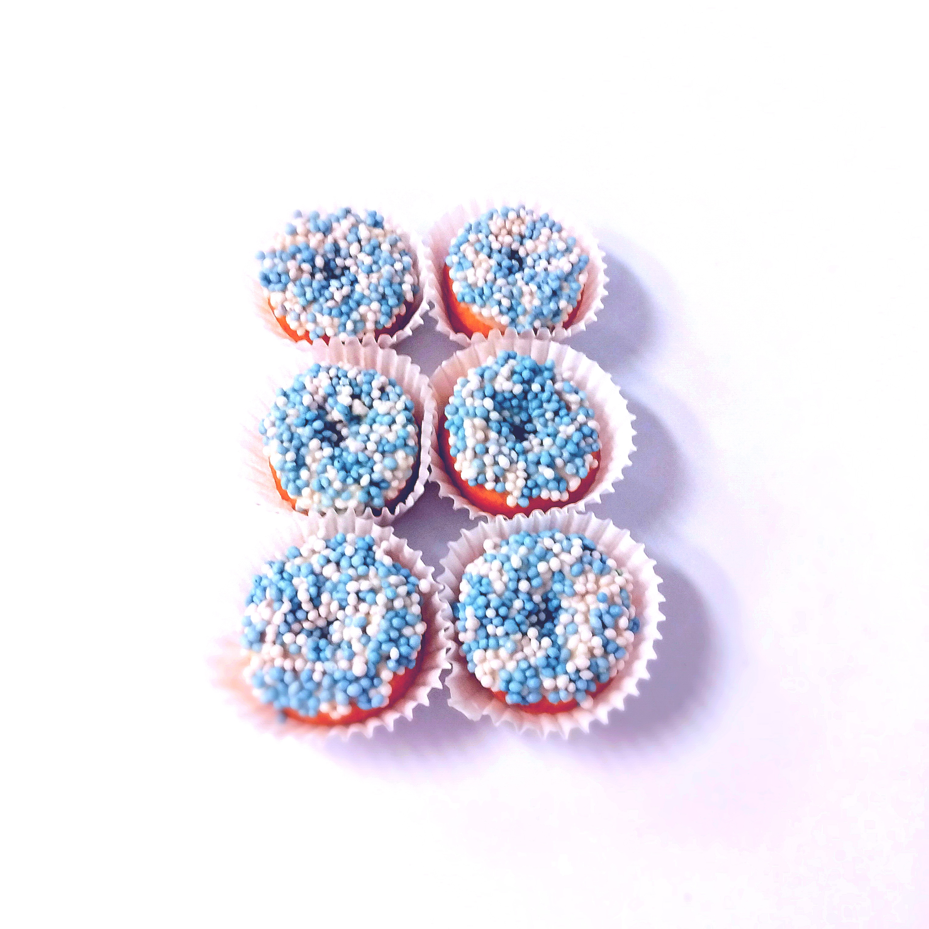 Geboorte muisjes blauw Mini donuts